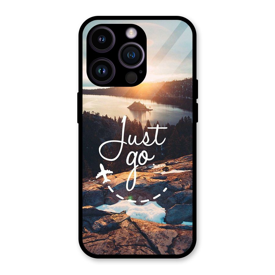 Morning Just Go Glass Back Case for iPhone 14 Pro