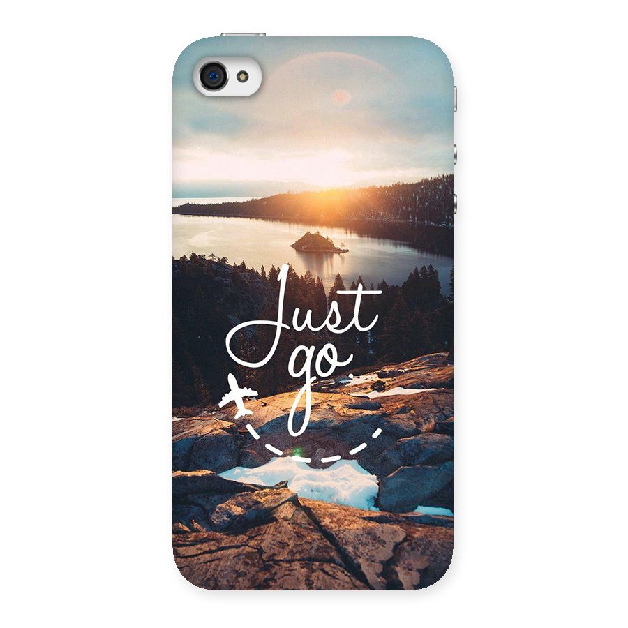 Morning Just Go Back Case for iPhone 4 4s