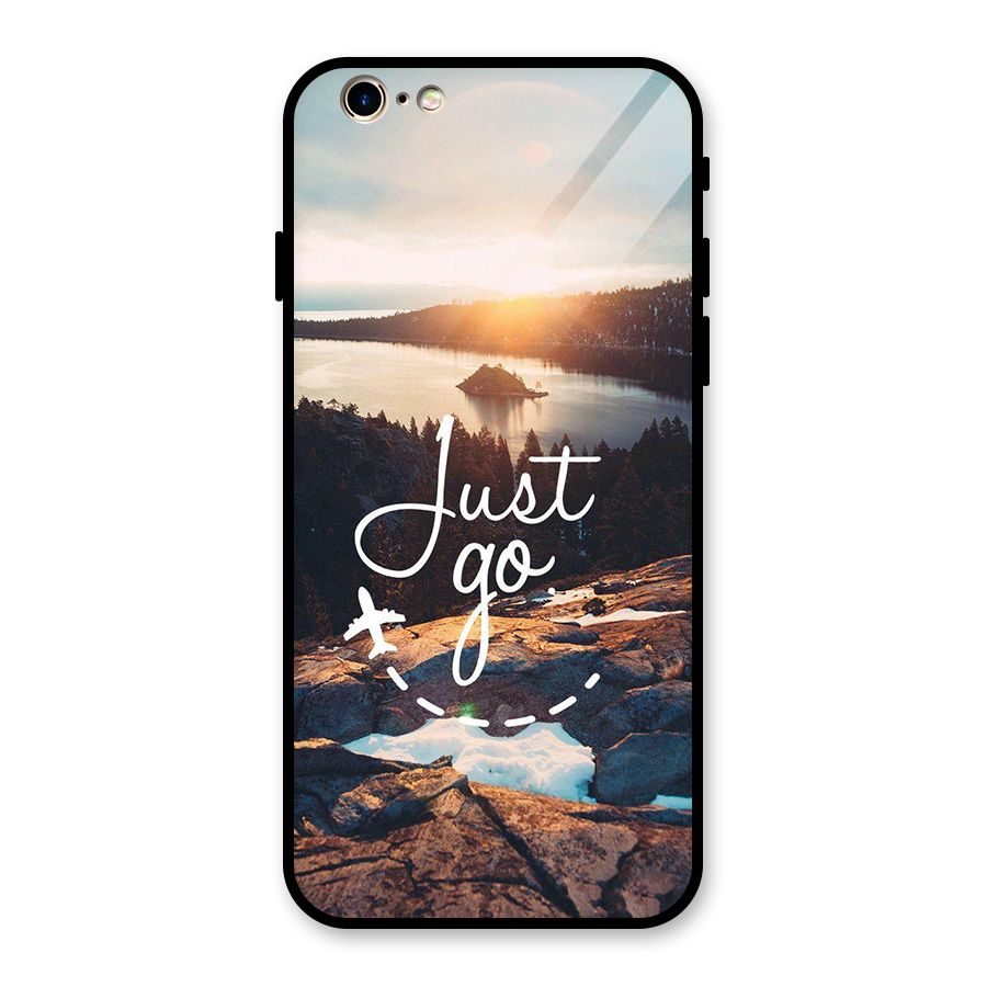 Morning Just Go Glass Back Case for iPhone 6 6S