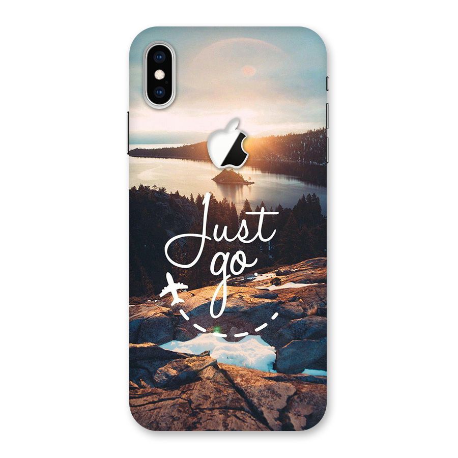 Morning Just Go Back Case for iPhone XS Max Apple Cut