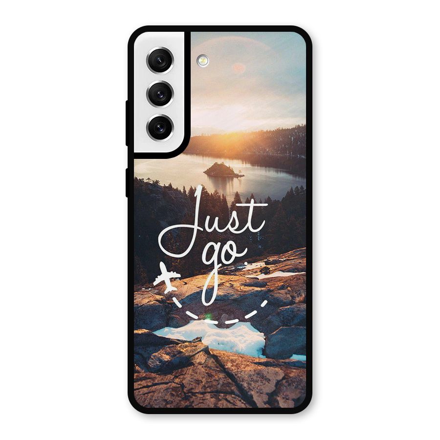 Morning Just Go Metal Back Case for Galaxy S21 FE 5G
