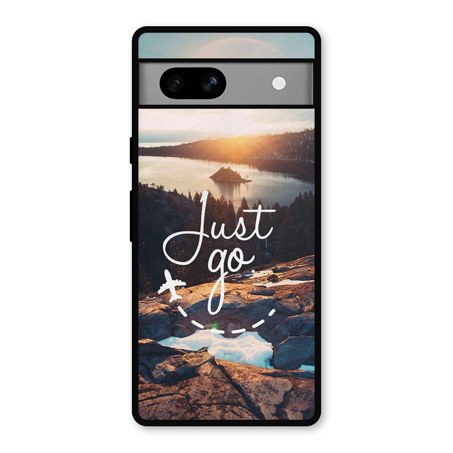 Morning Just Go Metal Back Case for Google Pixel 7a