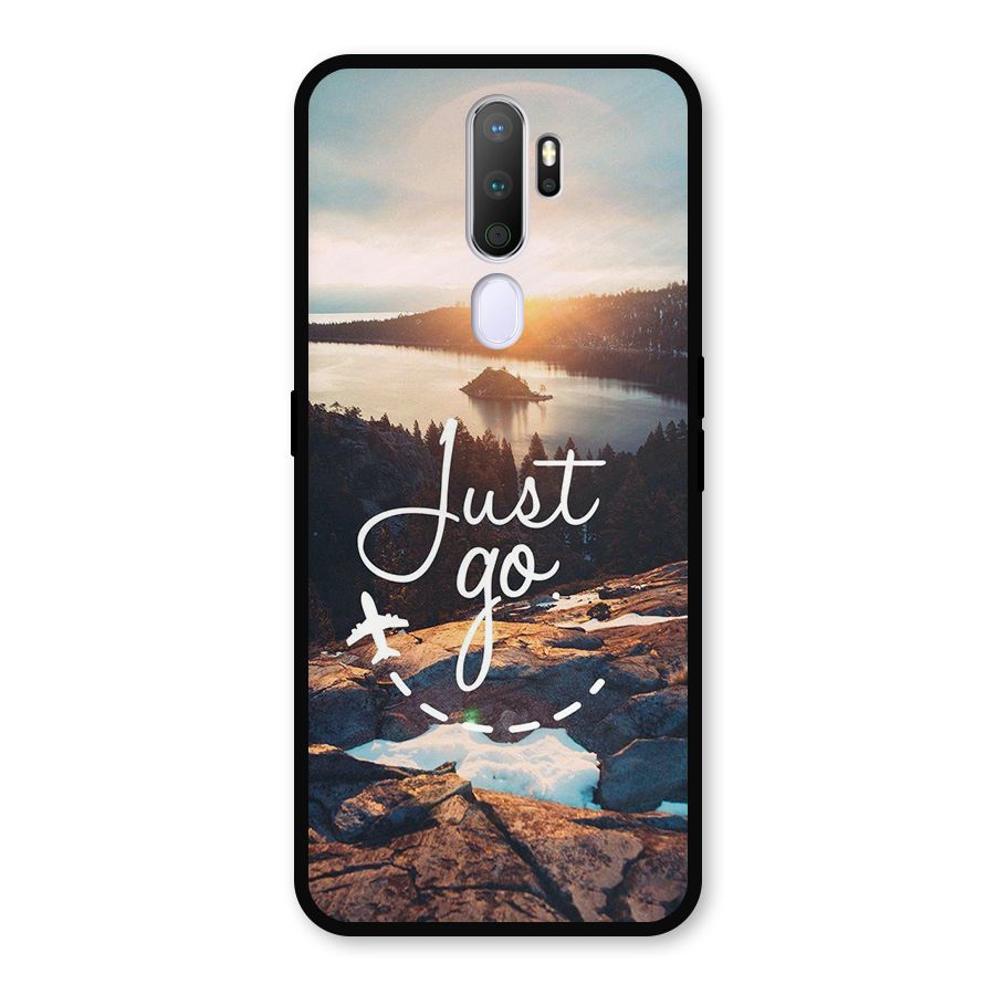 Morning Just Go Metal Back Case for Oppo A5 (2020)