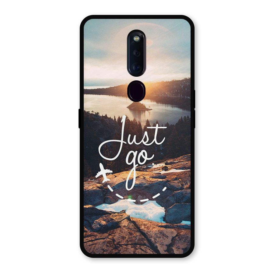 Morning Just Go Metal Back Case for Oppo F11 Pro
