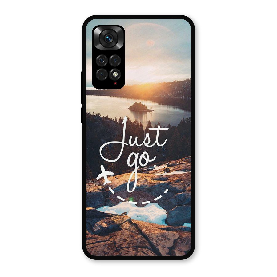 Morning Just Go Metal Back Case for Redmi Note 11s