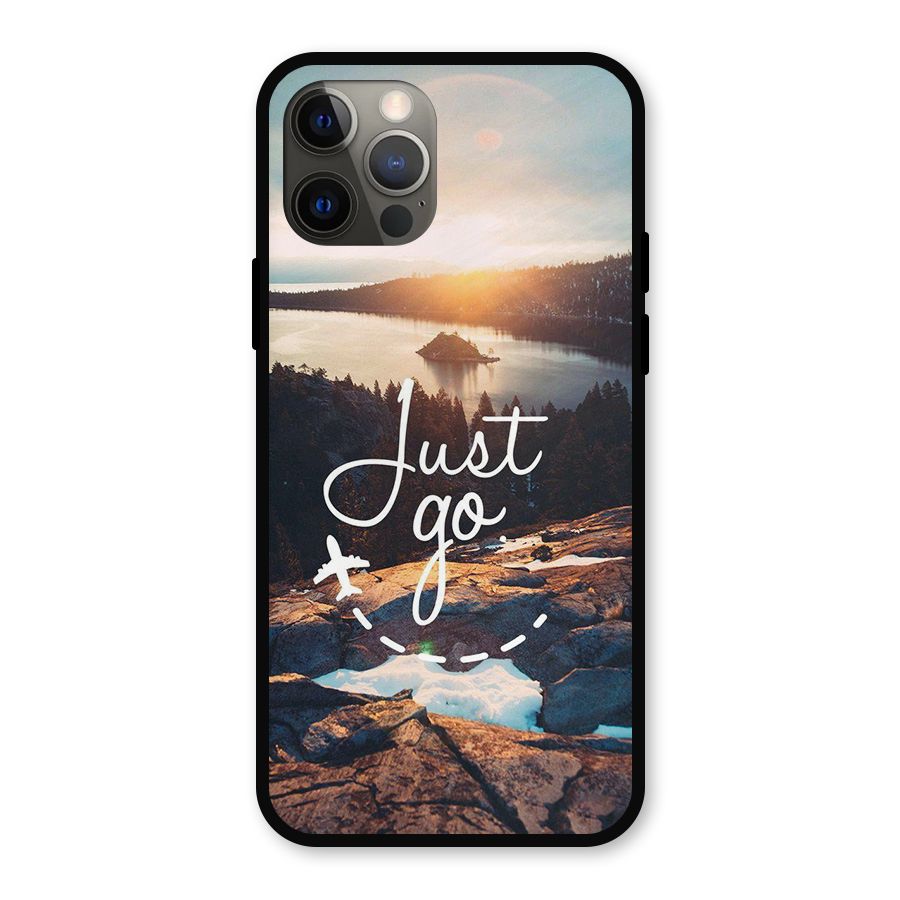 Morning Just Go Metal Back Case for iPhone 12 Pro