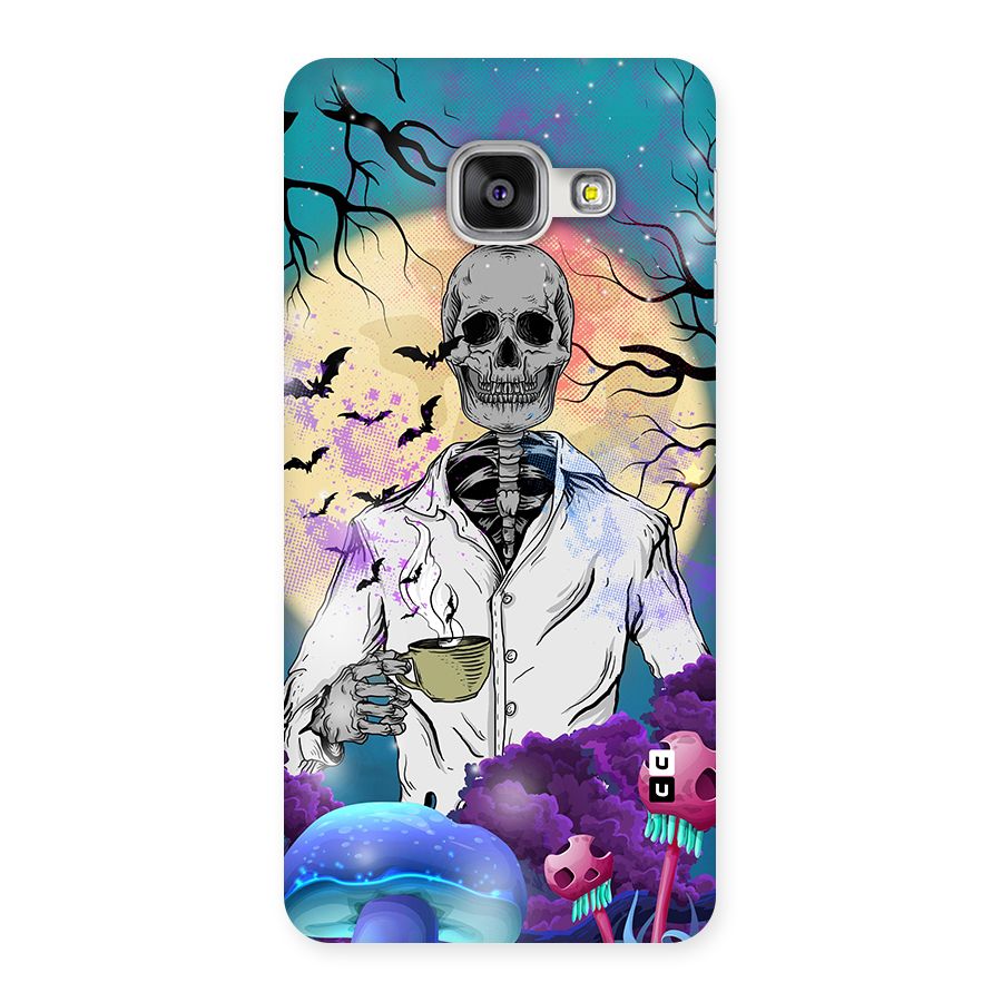Morning Tea Skull Back Case for Galaxy A3 2016