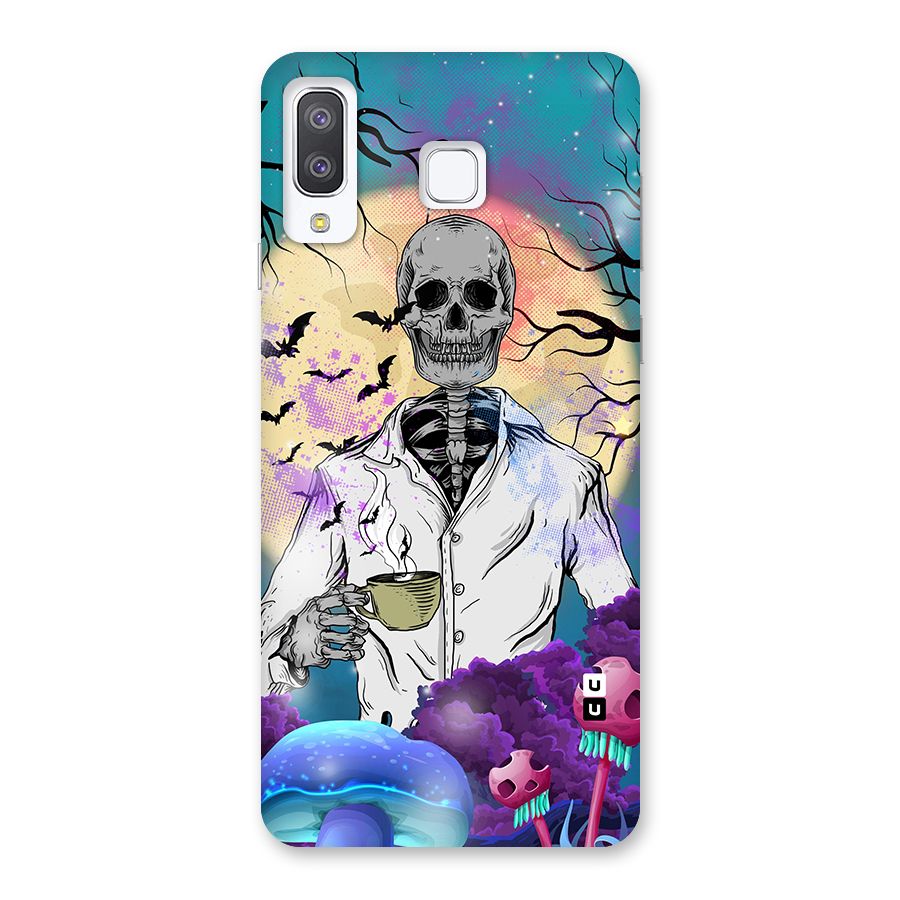Morning Tea Skull Back Case for Galaxy A8 Star