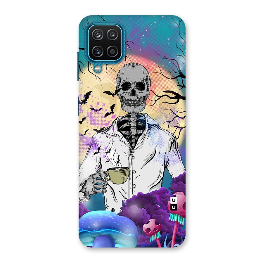 Morning Tea Skull Back Case for Galaxy F12