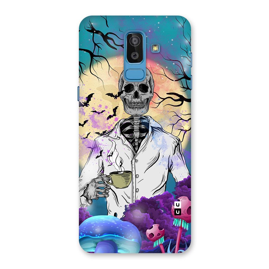 Morning Tea Skull Back Case for Galaxy J8