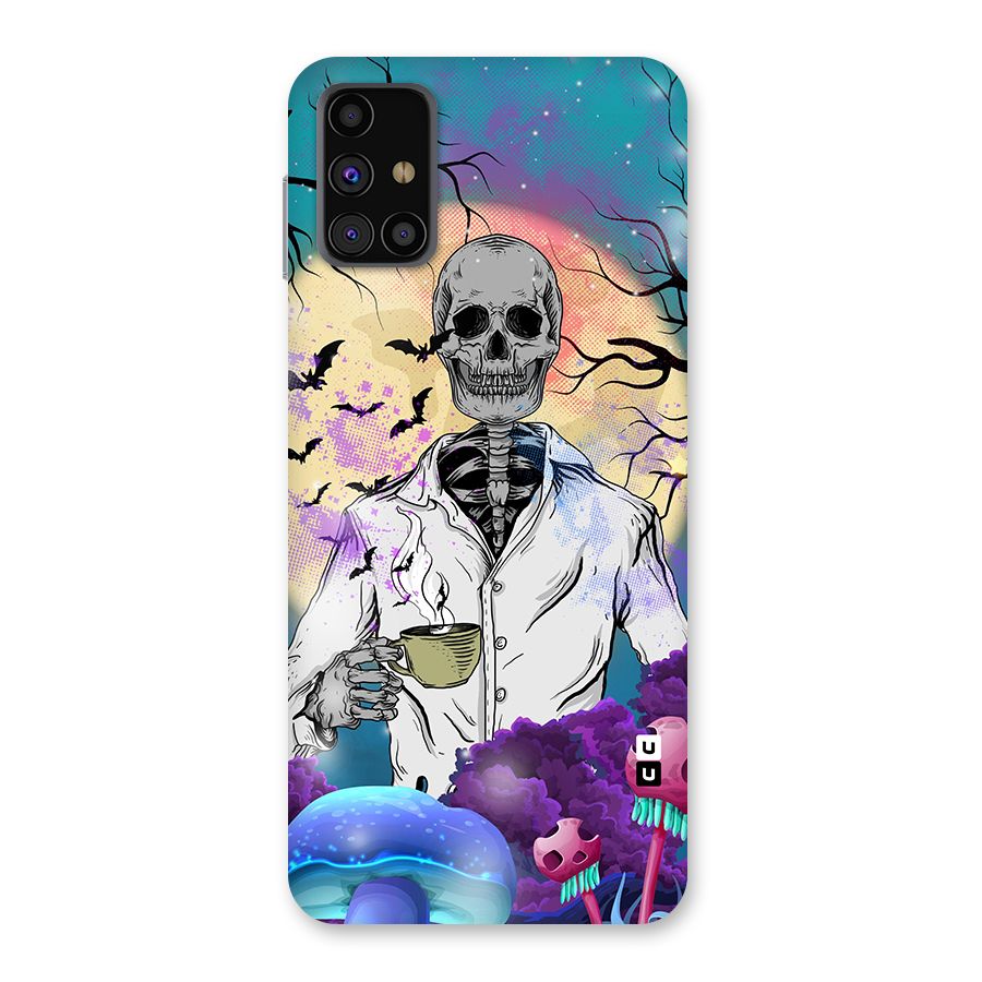 Morning Tea Skull Back Case for Galaxy M31s