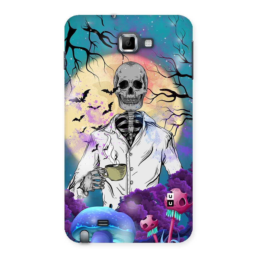 Morning Tea Skull Back Case for Galaxy Note