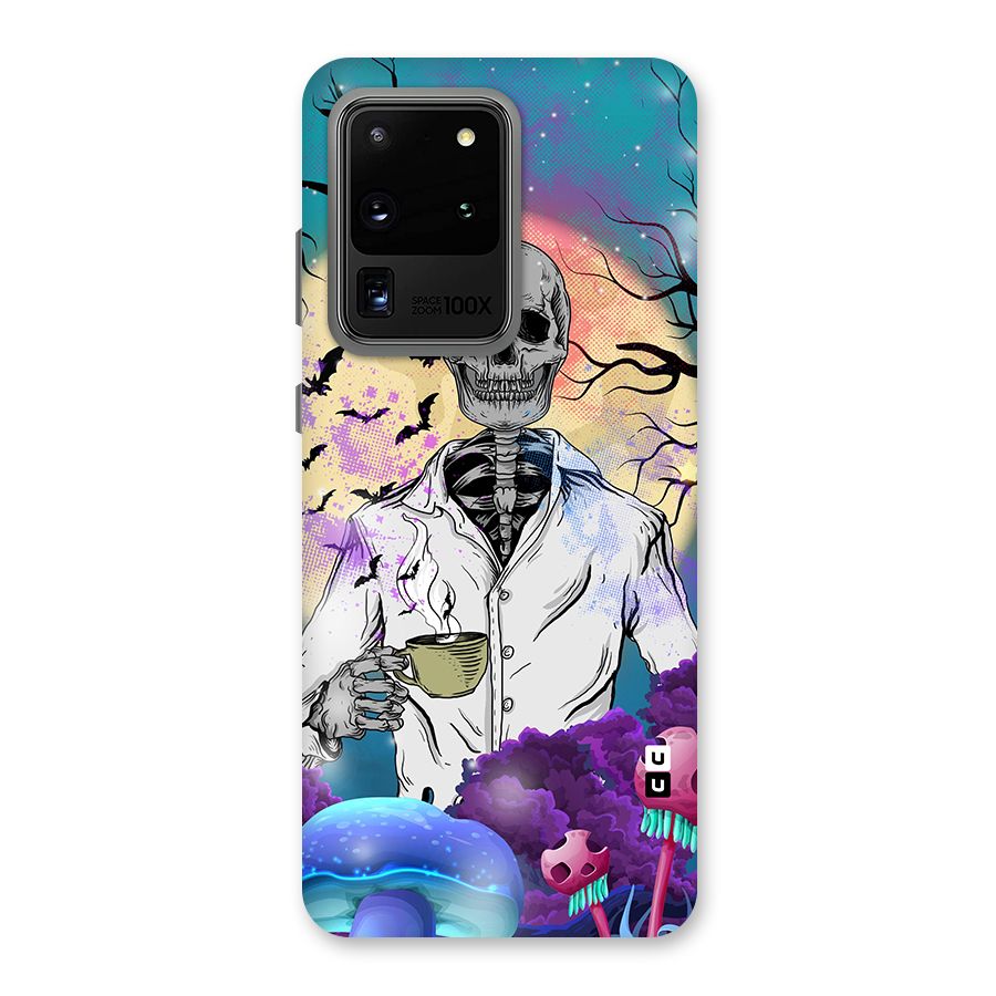 Morning Tea Skull Back Case for Galaxy S20 Ultra