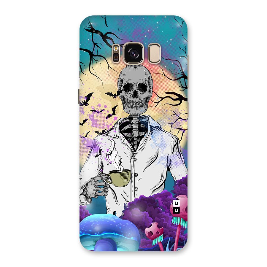 Morning Tea Skull Back Case for Galaxy S8