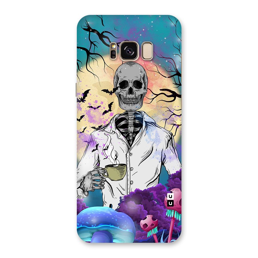 Morning Tea Skull Back Case for Galaxy S8 Plus