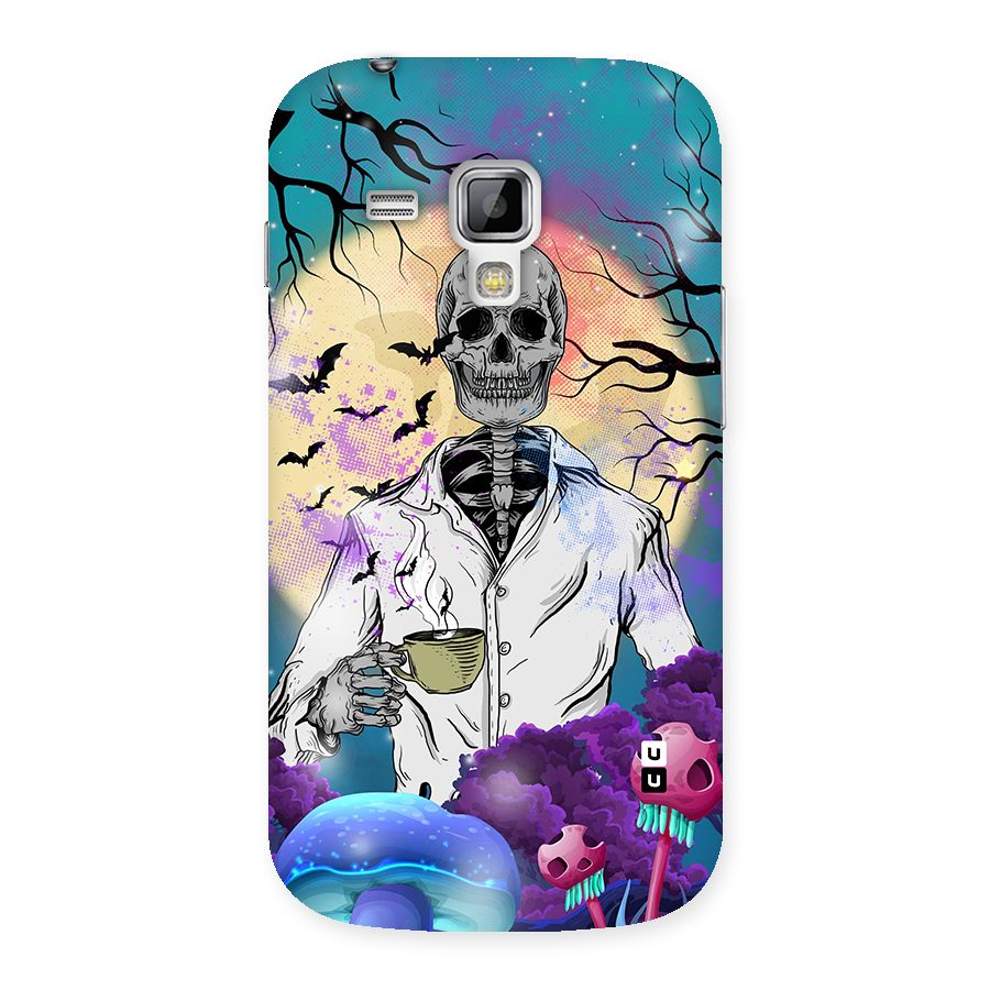Morning Tea Skull Back Case for Galaxy S Duos