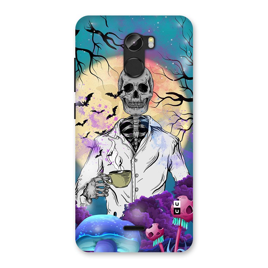 Morning Tea Skull Back Case for Gionee X1