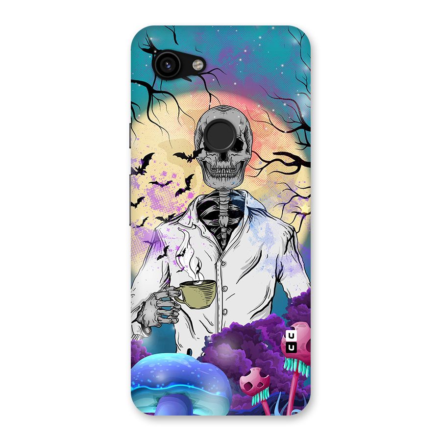 Morning Tea Skull Back Case for Google Pixel 3a