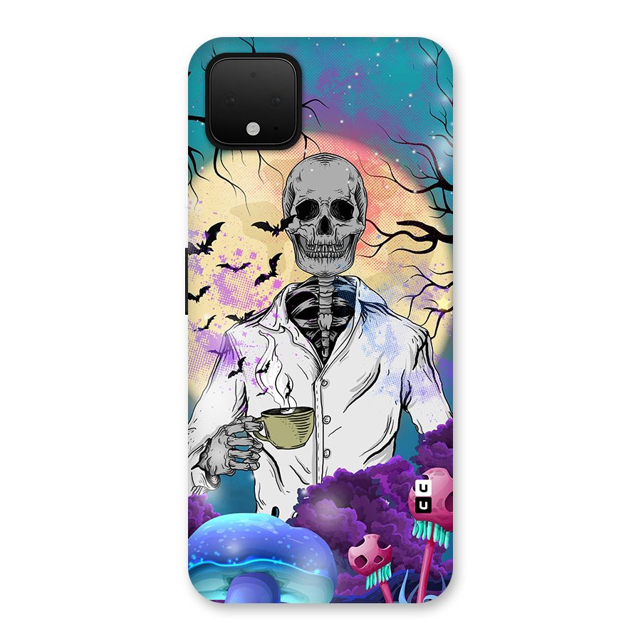 Morning Tea Skull Back Case for Google Pixel 4 XL