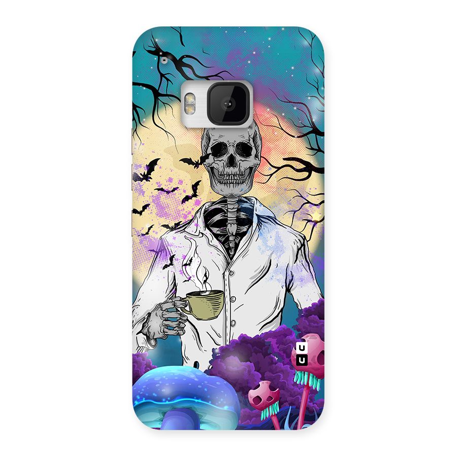 Morning Tea Skull Back Case for HTC One M9