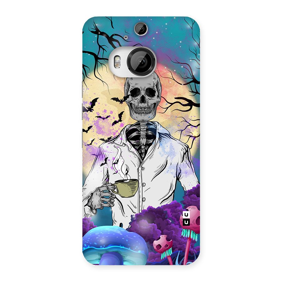 Morning Tea Skull Back Case for HTC One M9 Plus