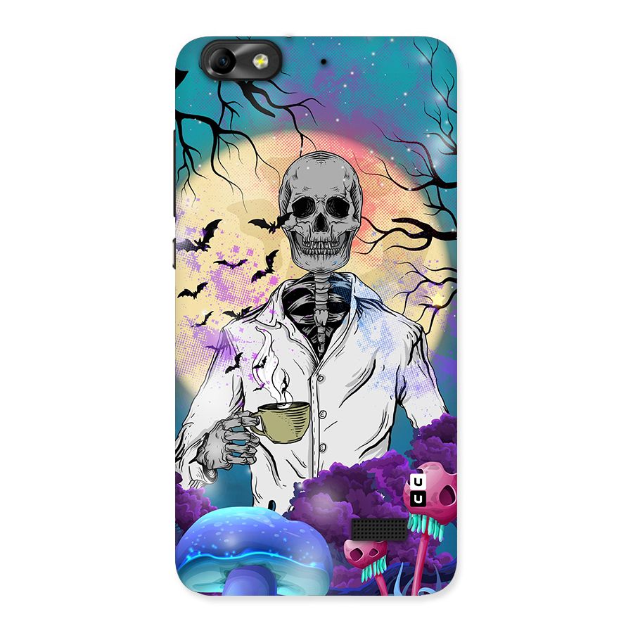 Morning Tea Skull Back Case for Honor 4C