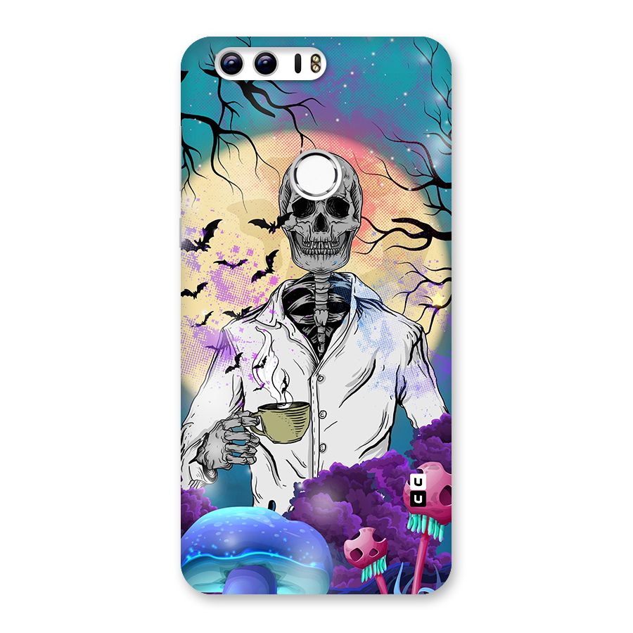 Morning Tea Skull Back Case for Honor 8