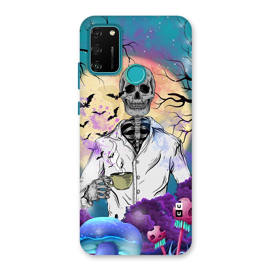 Morning Tea Skull Back Case for Honor 9A