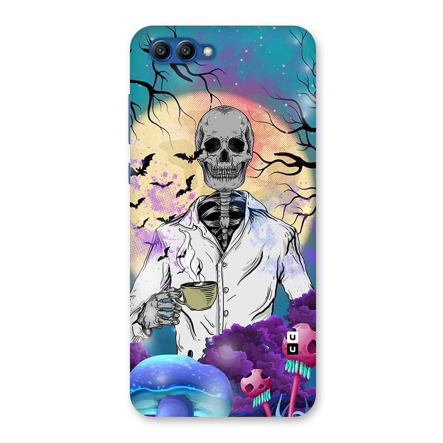 Morning Tea Skull Back Case for Honor View 10