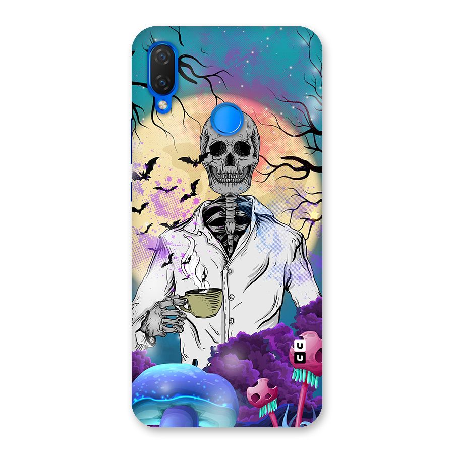 Morning Tea Skull Back Case for Huawei P Smart+