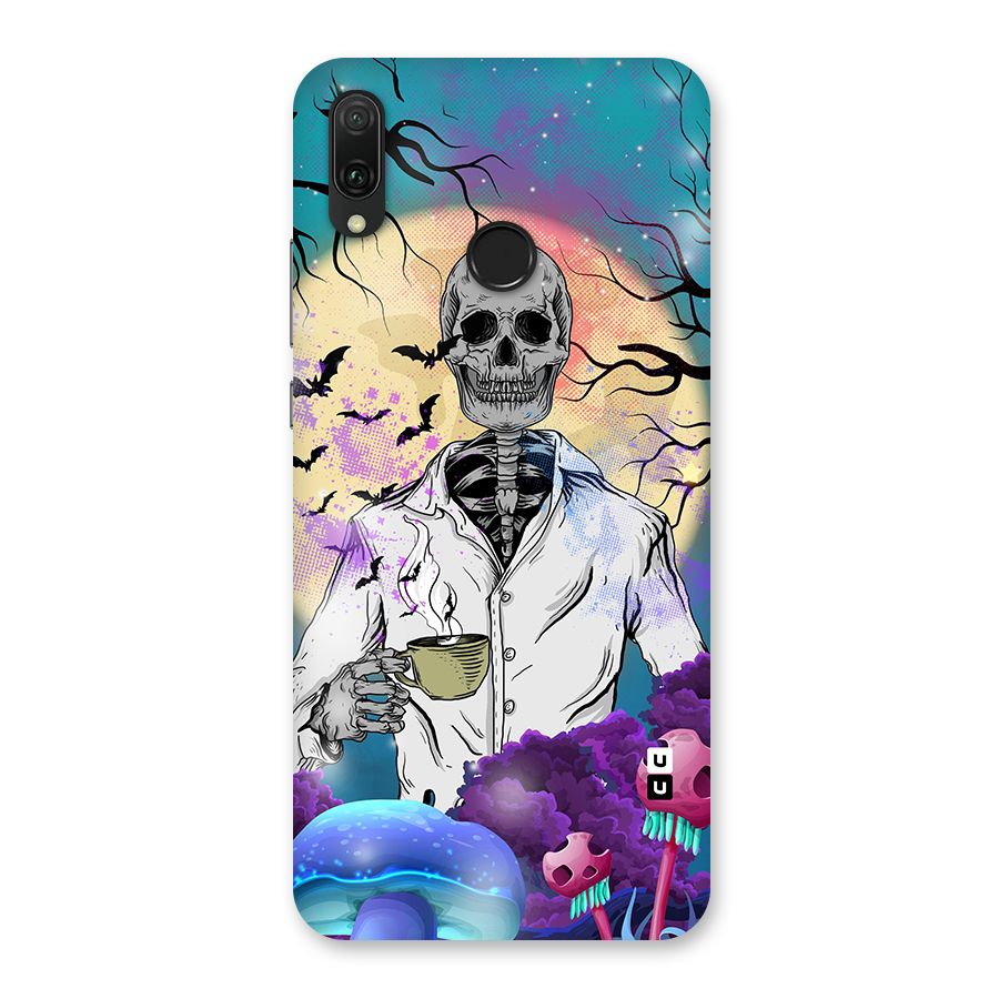 Morning Tea Skull Back Case for Huawei Y9 (2019)