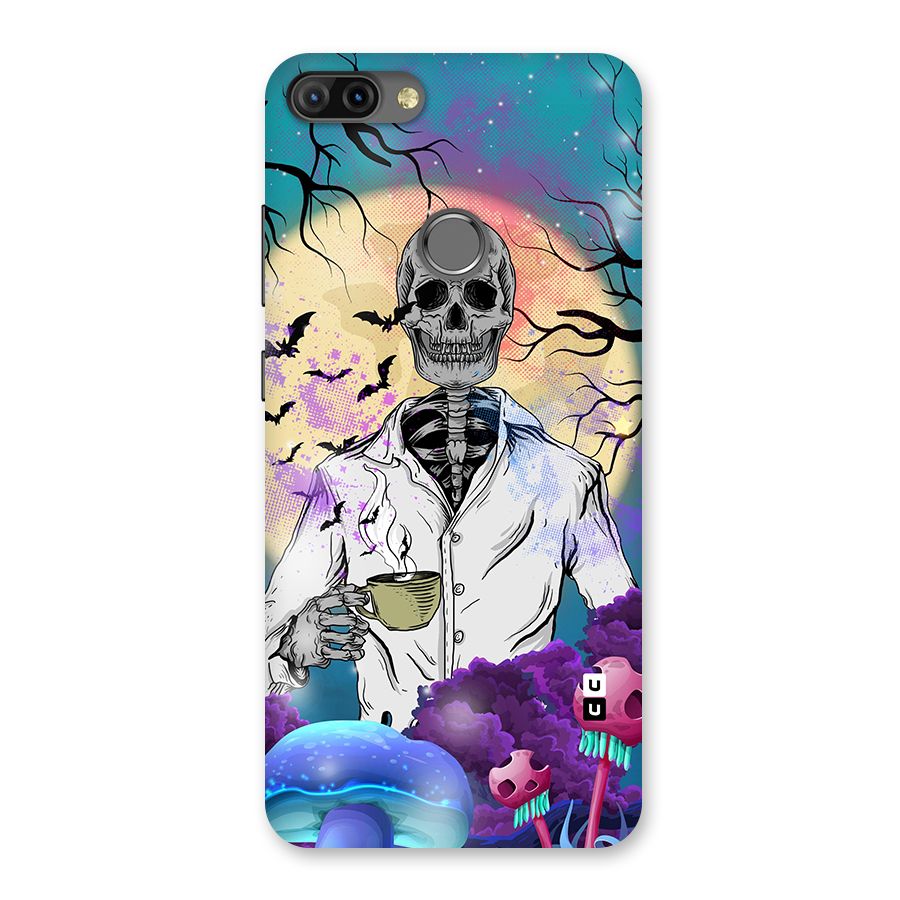 Morning Tea Skull Back Case for Infinix Hot 6 Pro