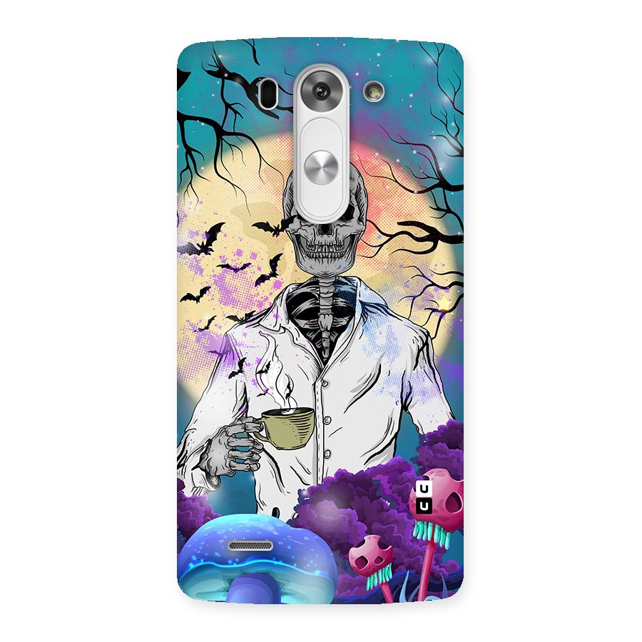 Morning Tea Skull Back Case for LG G3 Beat