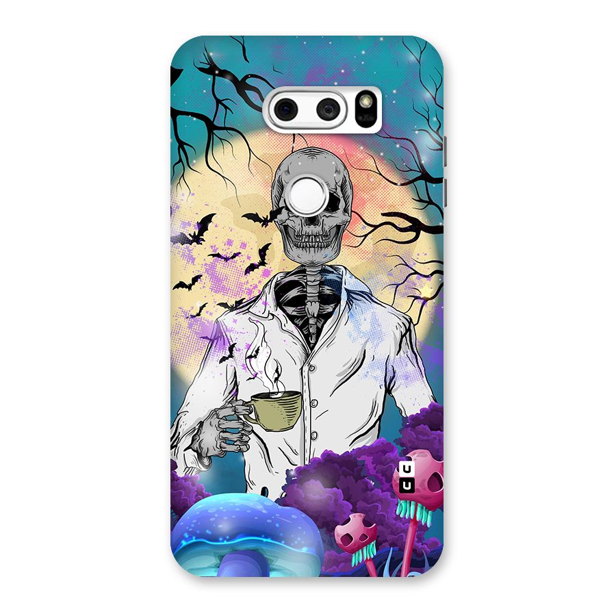 Morning Tea Skull Back Case for LG V30