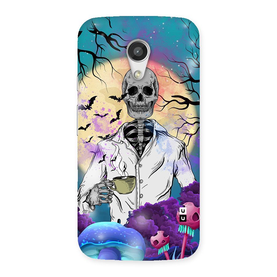 Morning Tea Skull Back Case for Moto G 2nd Gen