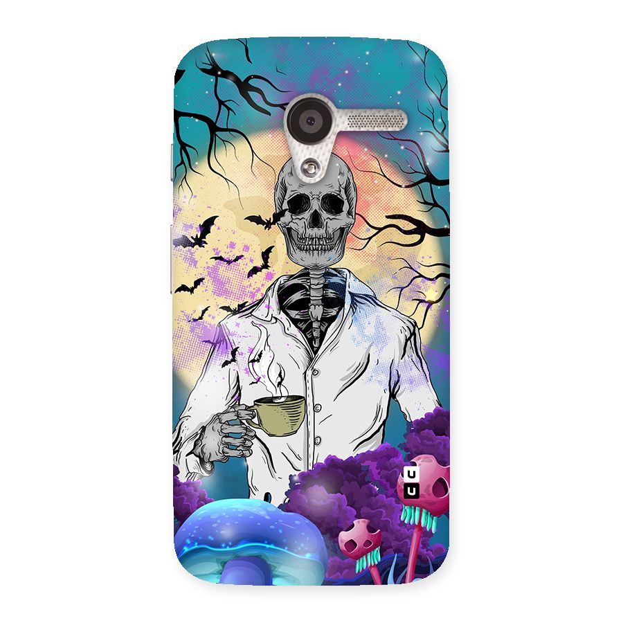 Morning Tea Skull Back Case for Moto X