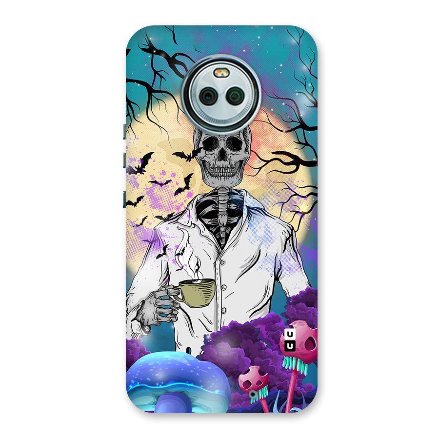 Morning Tea Skull Back Case for Moto X4