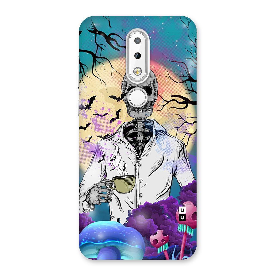 Morning Tea Skull Back Case for Nokia 6.1 Plus