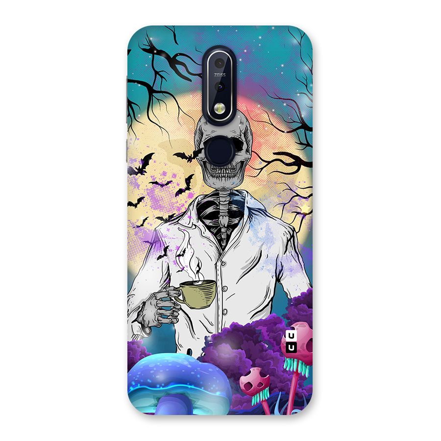 Morning Tea Skull Back Case for Nokia 7.1