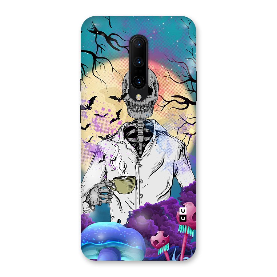 Morning Tea Skull Back Case for OnePlus 7 Pro
