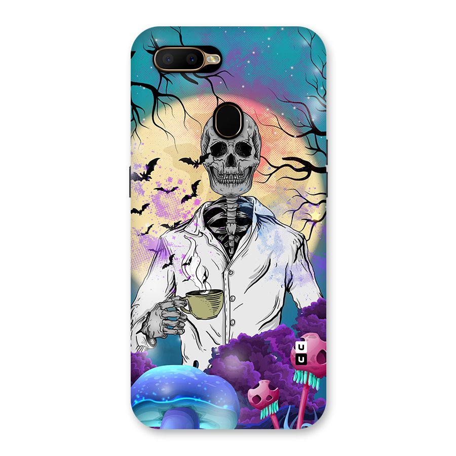 Morning Tea Skull Back Case for Oppo A5s