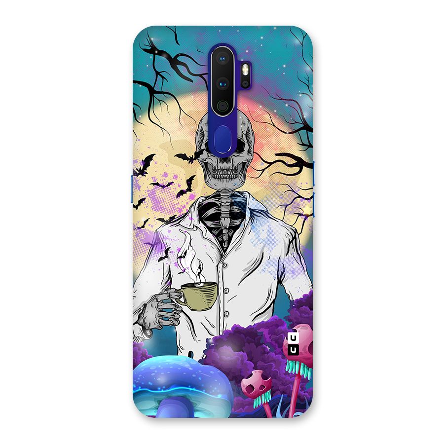 Morning Tea Skull Back Case for Oppo A9 (2020)