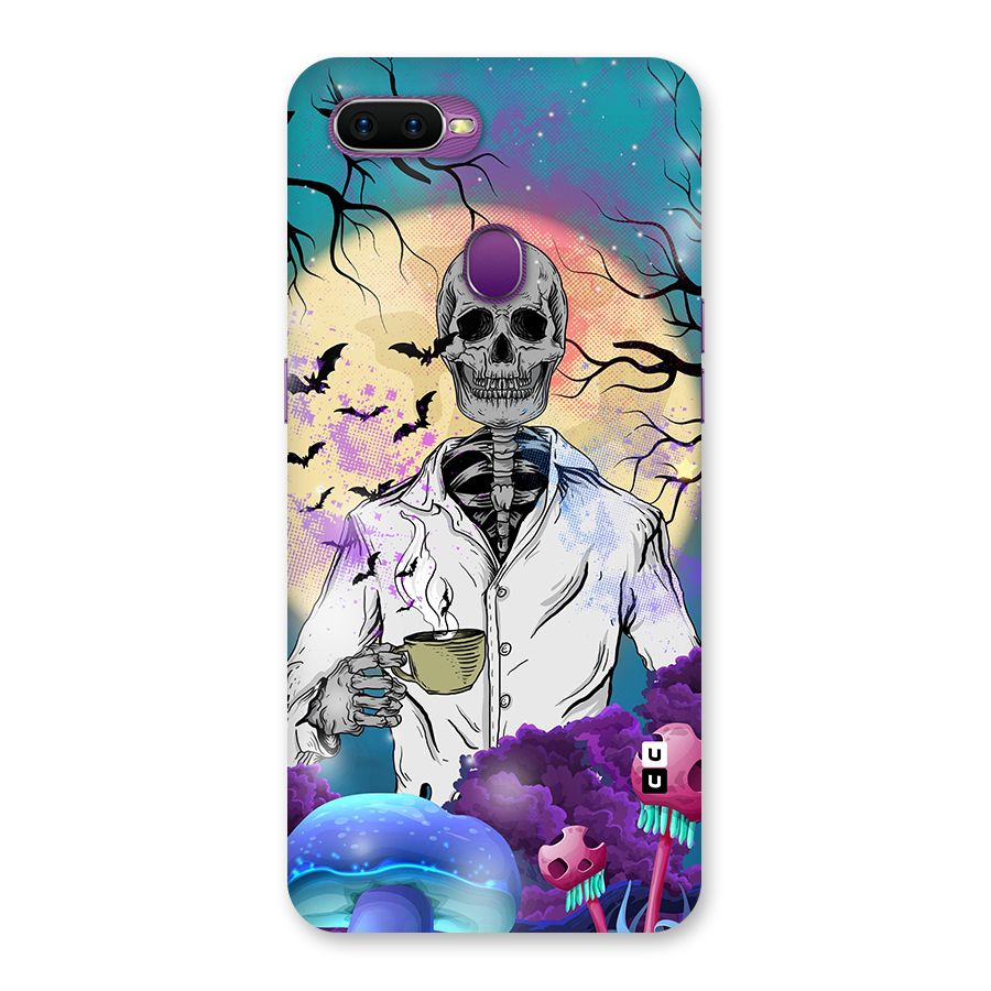 Morning Tea Skull Back Case for Oppo F9