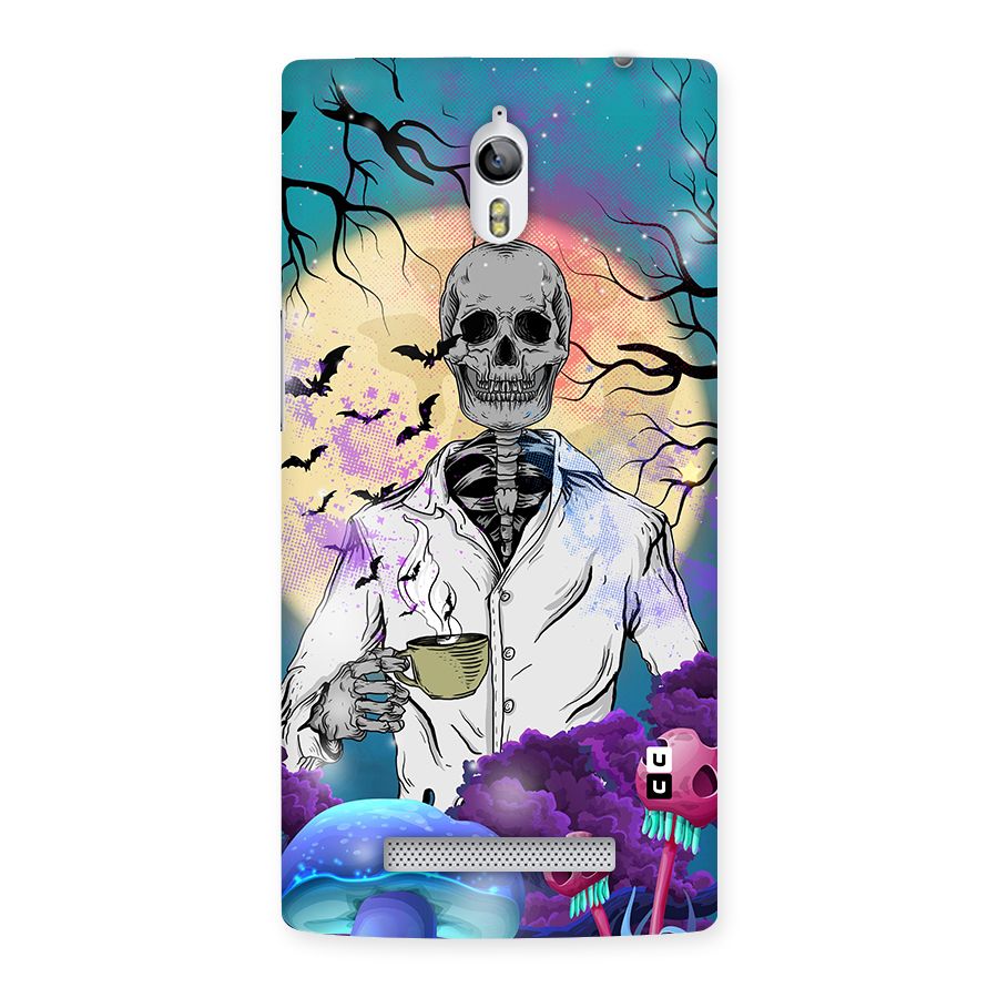 Morning Tea Skull Back Case for Oppo Find 7