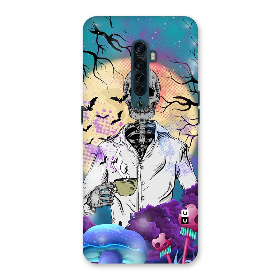 Morning Tea Skull Back Case for Oppo Reno2
