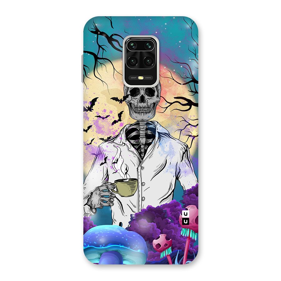 Morning Tea Skull Back Case for Poco M2 Pro