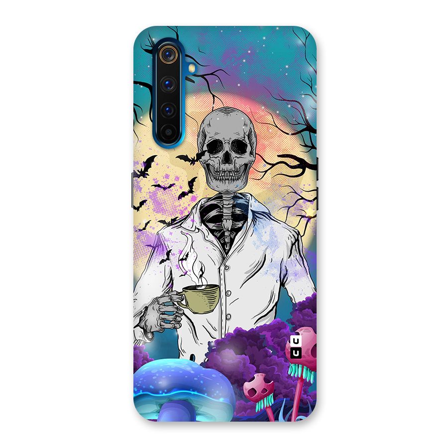 Morning Tea Skull Back Case for Realme 6 Pro