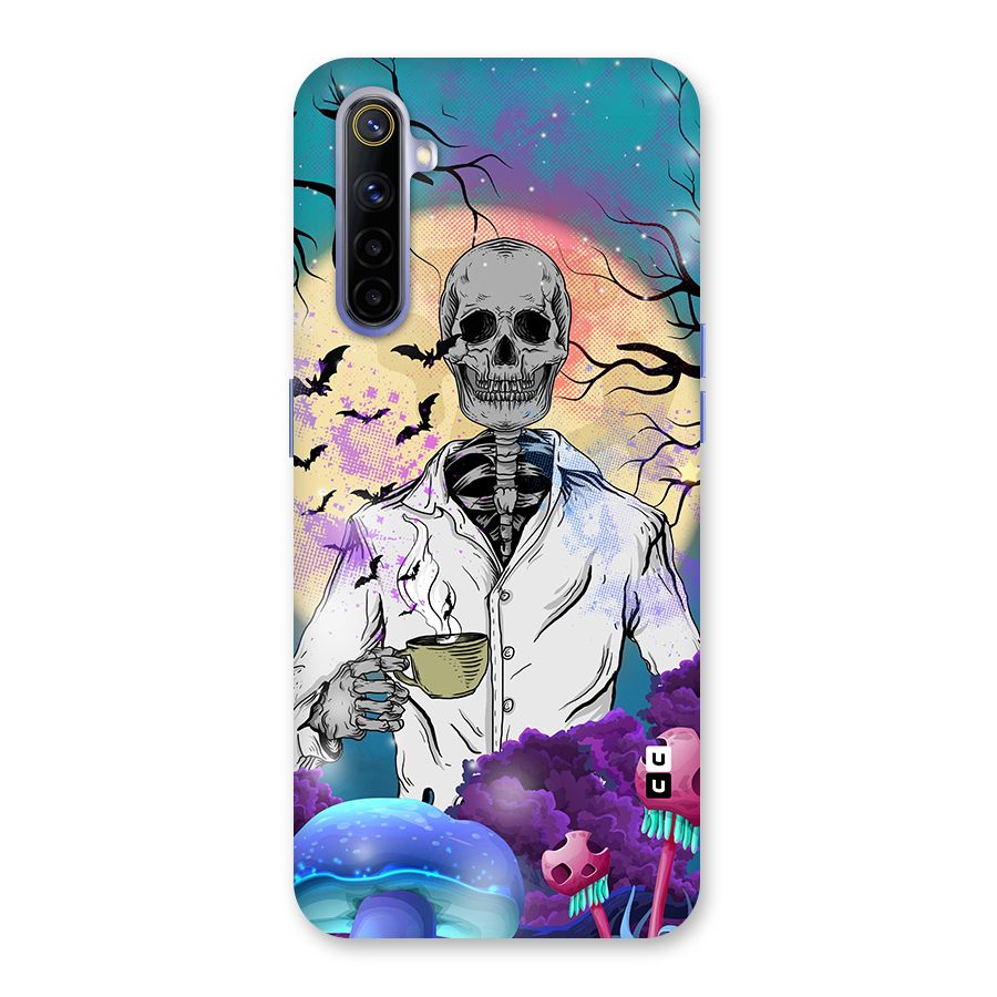 Morning Tea Skull Back Case for Realme 6i