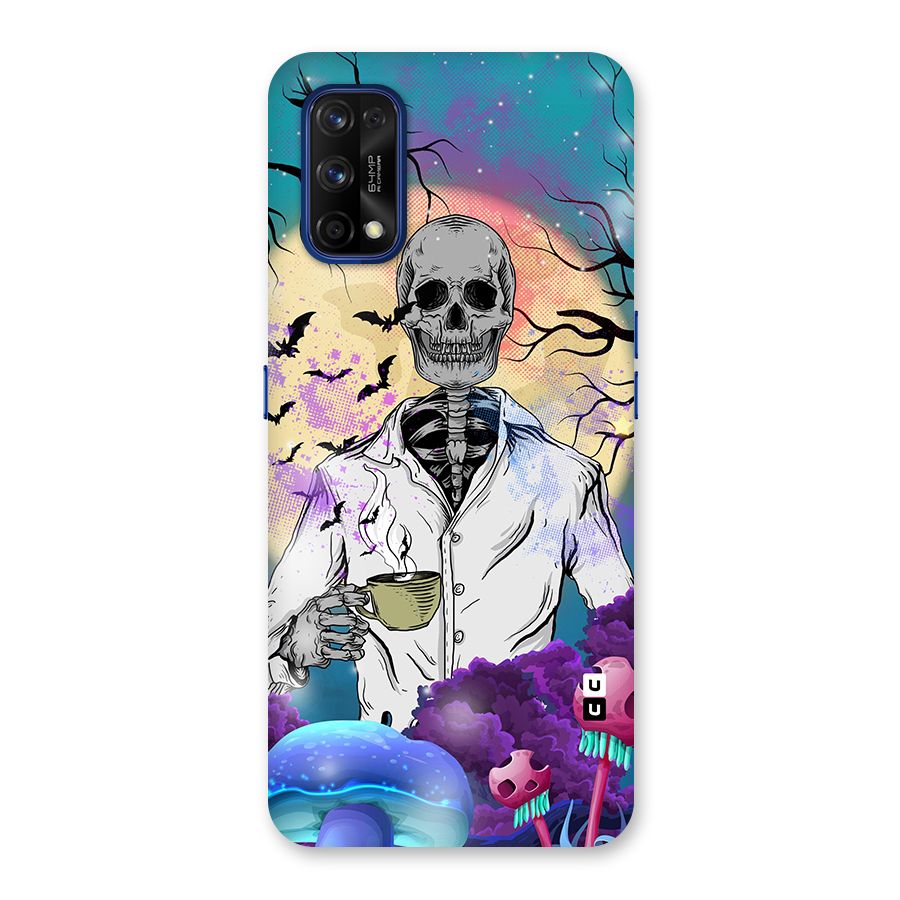 Morning Tea Skull Back Case for Realme 7 Pro
