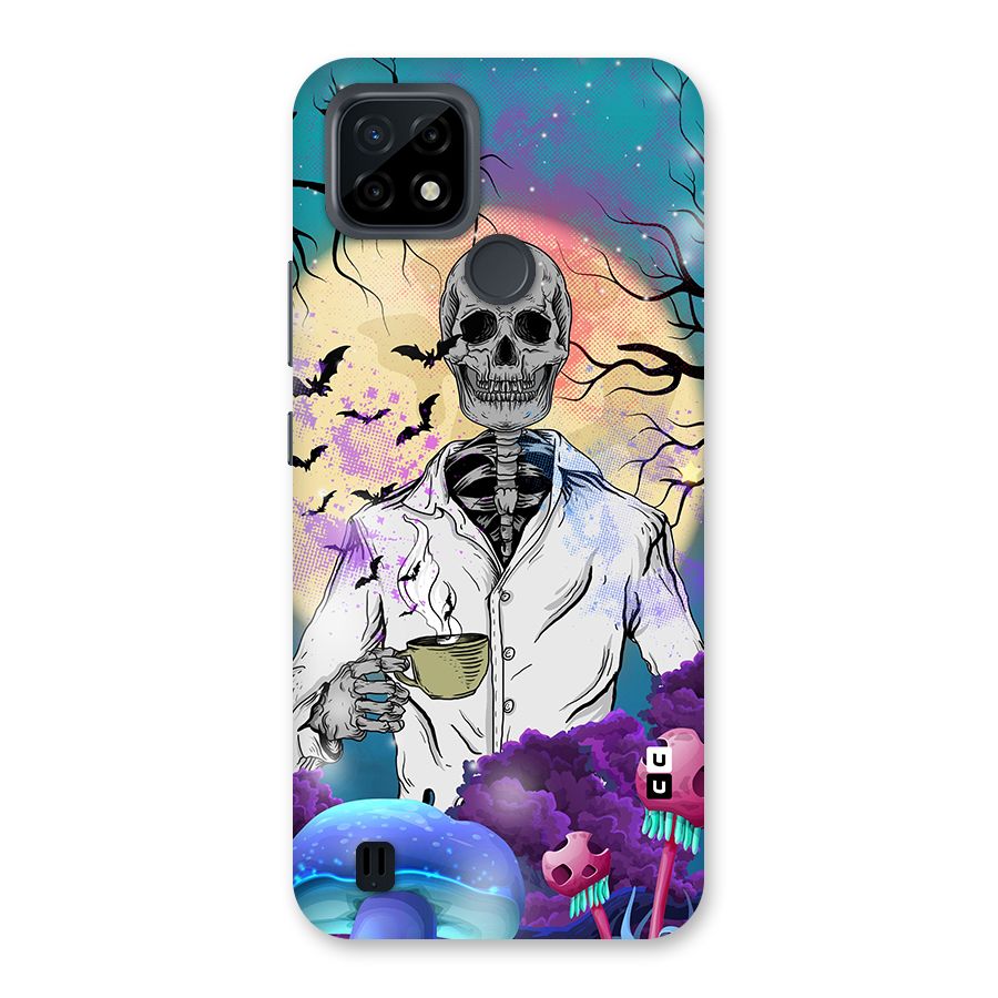 Morning Tea Skull Back Case for Realme C21